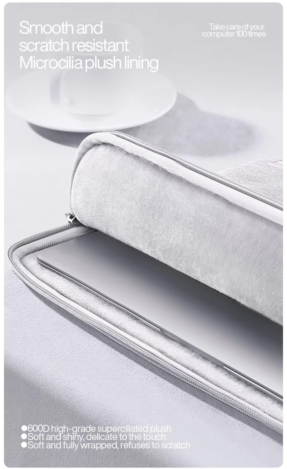 Premium Shockproof Laptop Bag for MacBook Air 13, 14, 15, 15.6 inch – SmartDevil Carrying Case for Notebook, Protective Sleeve for Travel & Work