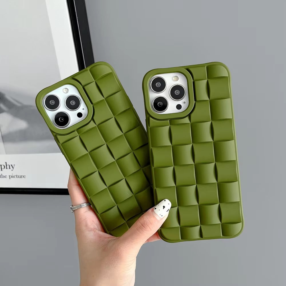 Premium Apple iPhone Case, MagSafe Compatible, Camera Lens & Screen Protection, Ultra Thin, Shockproof, Magnetic Full All Around Cover – 3D Weave Soft Liquid Silicone Case with Shockproof Back Shell Design