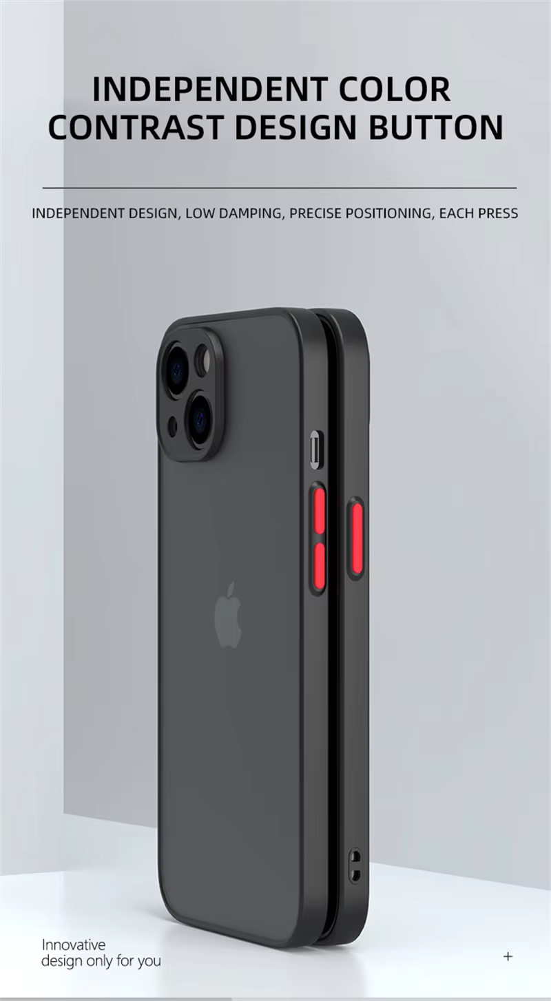 Robust Apple iPhone Case, MagSafe Compatible, Camera Lens & Screen Protection, Ultra Thin, Shockproof, Magnetic Full All Around Cover – Matte Armor Case with Clear Silicone Edges & Hard PC Back for Durable Protection