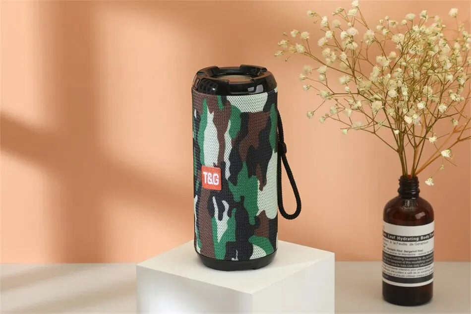 Premium Waterproof Bluetooth Speaker – Portable Wireless Sound Box with Subwoofer Bass, FM Radio, TF Card, USB, Hands-Free Calling, TWS Pairing