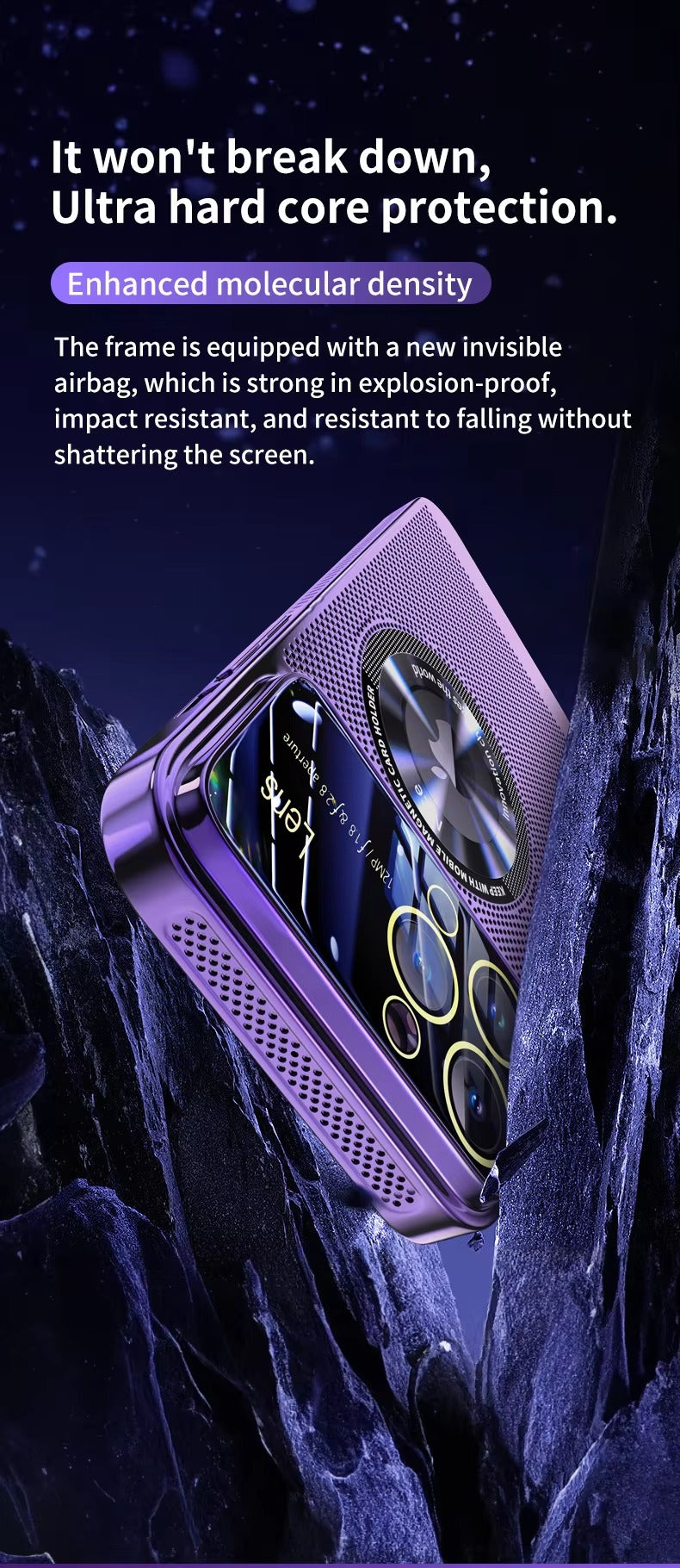 Robust Apple iPhone Case, MagSafe Compatible, Camera Lens Protection, Screen Protection, Ultra Thin