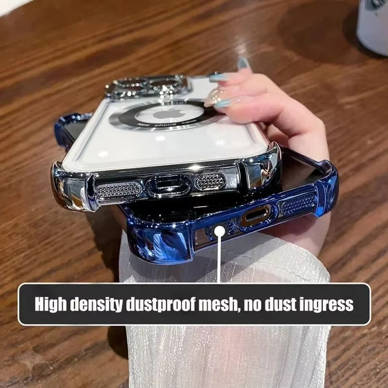 Premium Apple iPhone Case Camera Lens & Screen Protection, Ultra Thin Shockproof Magnetic Full All Around Protection Cover