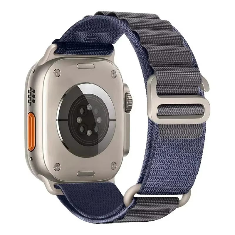 Premium Alpine Loop Nylon Watch Strap – Adjustable G-Hook Bracelet Band with Metal Connectors for 38mm 40mm 41mm 42mm 44mm 45mm 49mm