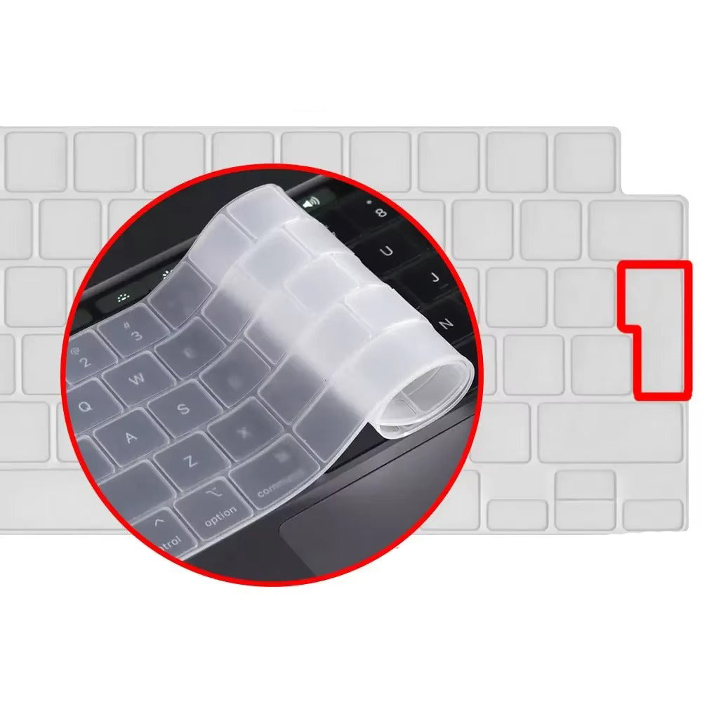 Premium Keyboard Cover for MacBook Air and Pro – Soft Touch Silicone Skin for 12, 13, 13.6, 15, 16 Inch Laptops, Compatible with UK/US Layout, M2/M3 Chip