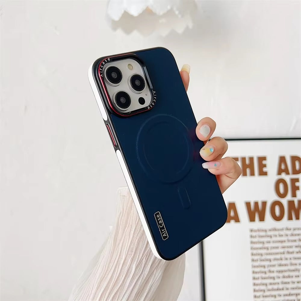 Luxury Apple iPhone Case Camera Lens & Screen Protection, Ultra Thin Shockproof Magnetic Full All Around Protection Cover 