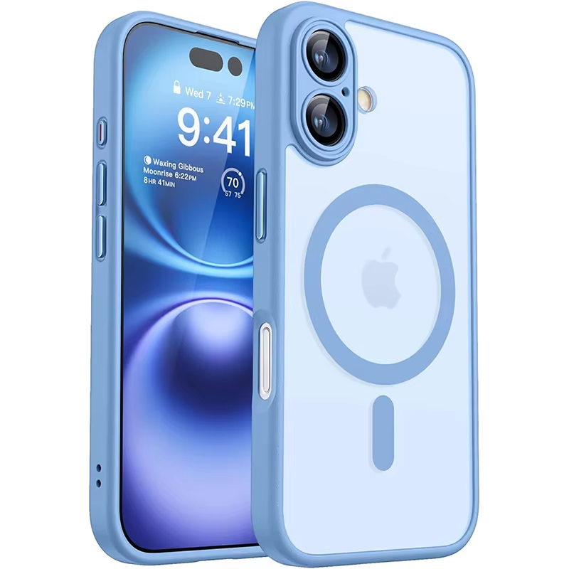 Luxury Apple iPhone Case Camera Lens & Screen Protection, Ultra Thin Shockproof Magnetic Full All Around Protection Cover