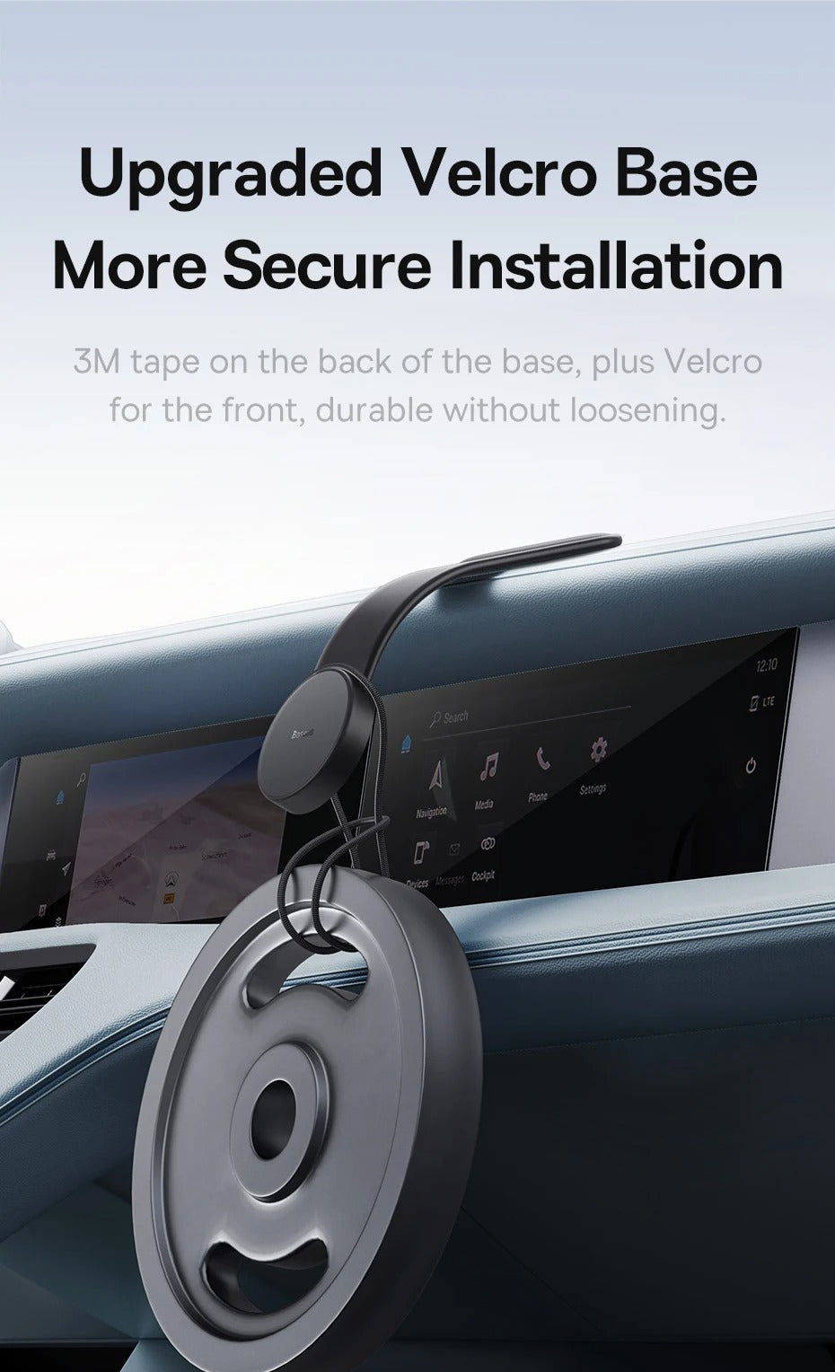 Robust Magnetic Car Phone Holder with 15W Wireless Charging – Foldable Dashboard Mount, Strong Grip, Universal for iPhone & Android, Mini Design