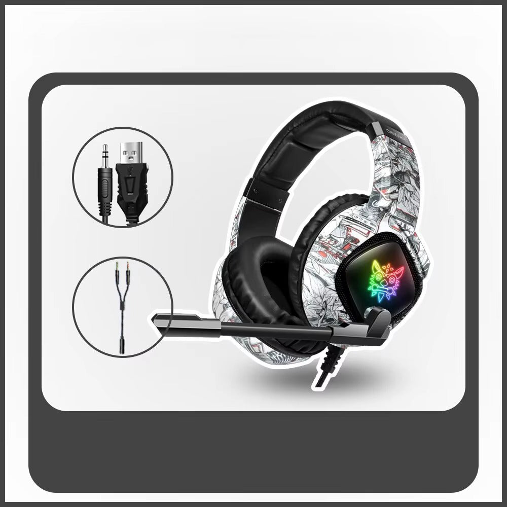 High Quality, Wired Gaming Headset with Microphone Stereo Over-Ear  with Clear Sound for Apple Devices and Gaming Consoles