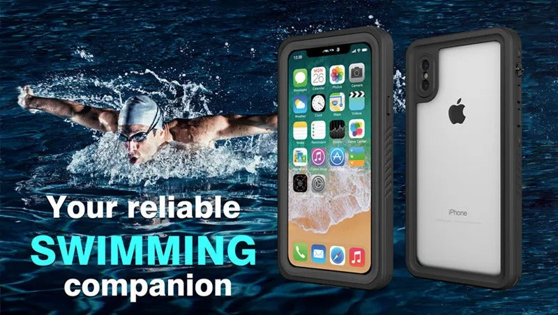 Premium Waterproof Apple iPhone Case, MagSafe Compatible, Ultra Thin Magnetic Shockproof Full Protection Cover with IP68 Seal for Diving, Swimming, and Underwater Use