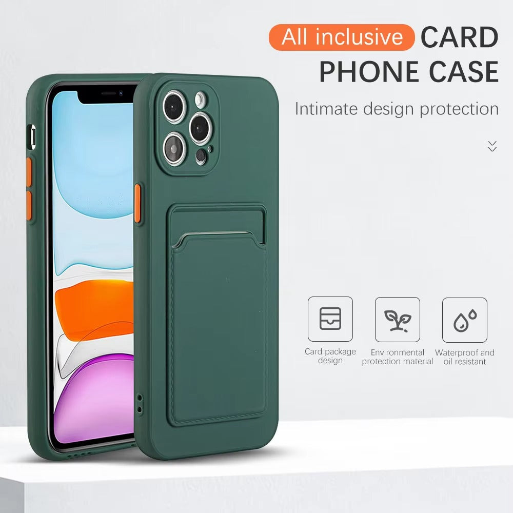 Luxury Apple iPhone Case, MagSafe Compatible, Camera Lens and Screen Protection, Ultra Thin, Shockproof, Magnetic, Full All Around Protection, Silicone Wallet Card Cover