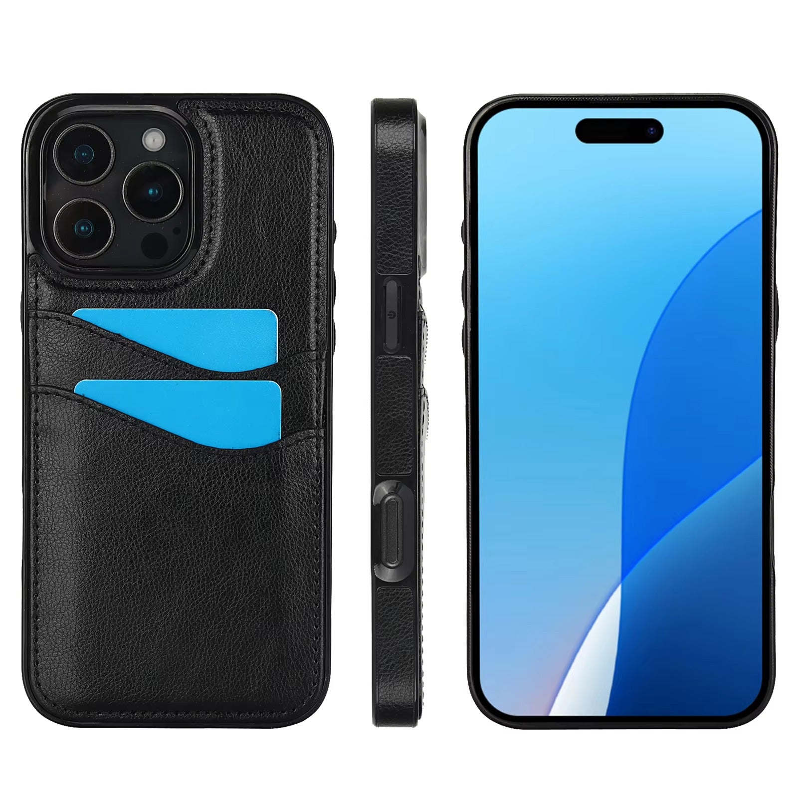 Premium Apple iPhone Case, MagSafe Compatible, Camera Lens and Screen Protection, Ultra Thin, Shockproof, Magnetic, Full All Around Protection, Leather Card Wallet Cover