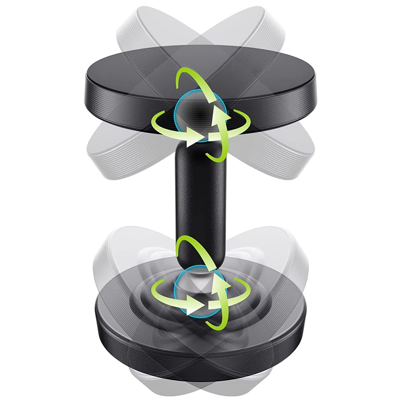 Premium, Dual Magnetic Phone Holder for Gym – Double-Sided, Strong Magnet Mount with 360° Rotation for Apple iPhon