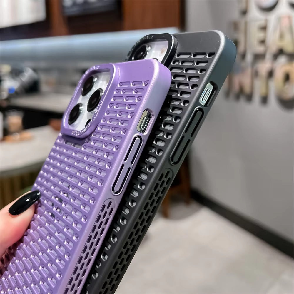 High Quality Apple iPhone Case, MagSafe Compatible, Camera Lens & Screen Protection, Ultra Thin, Shockproof, Magnetic Full All Around Cover – Hollow Cold-Cut Shockproof Case with Heat Dissipation & Anti-Fall Lens Protection