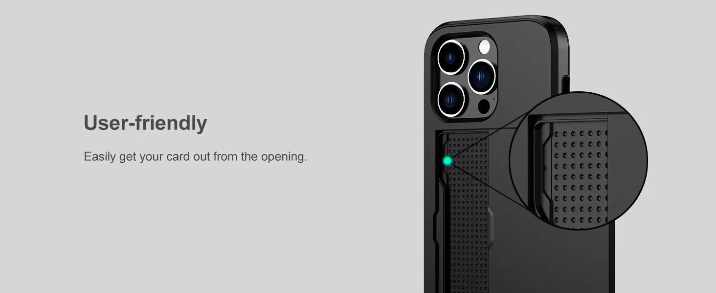 Robust Apple iPhone Case, MagSafe Compatible, Camera Lens and Screen Protection, Ultra Thin, Shockproof, Magnetic, Full All Around Protection, Slide Card Wallet Cover