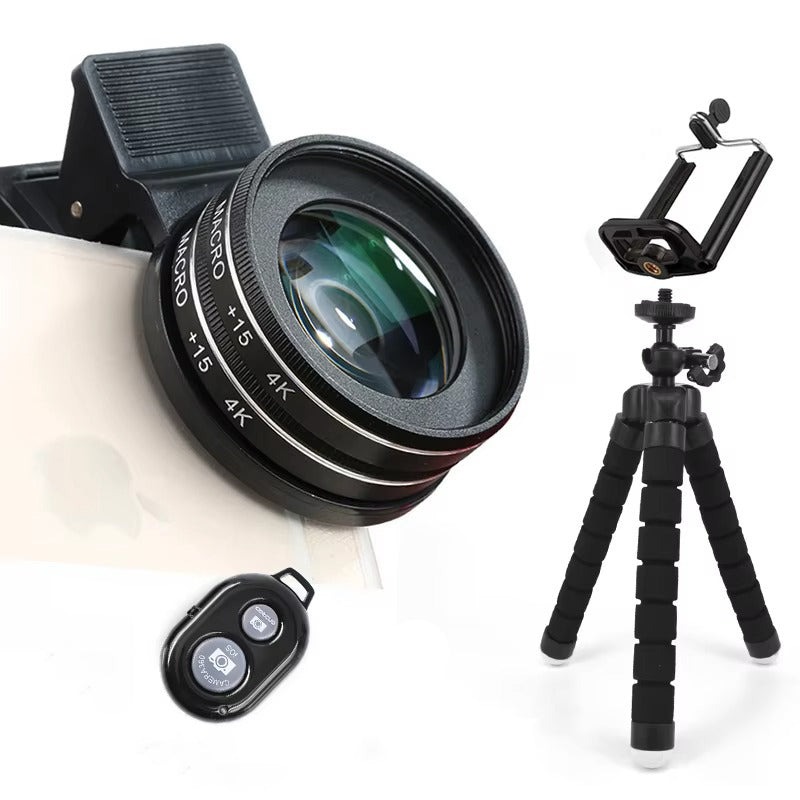 Professional 4K HD Macro Lens for iPhone – 15X/30X Close-Up Phone Camera Lens for Eyelash, Compatible with Apple Devices