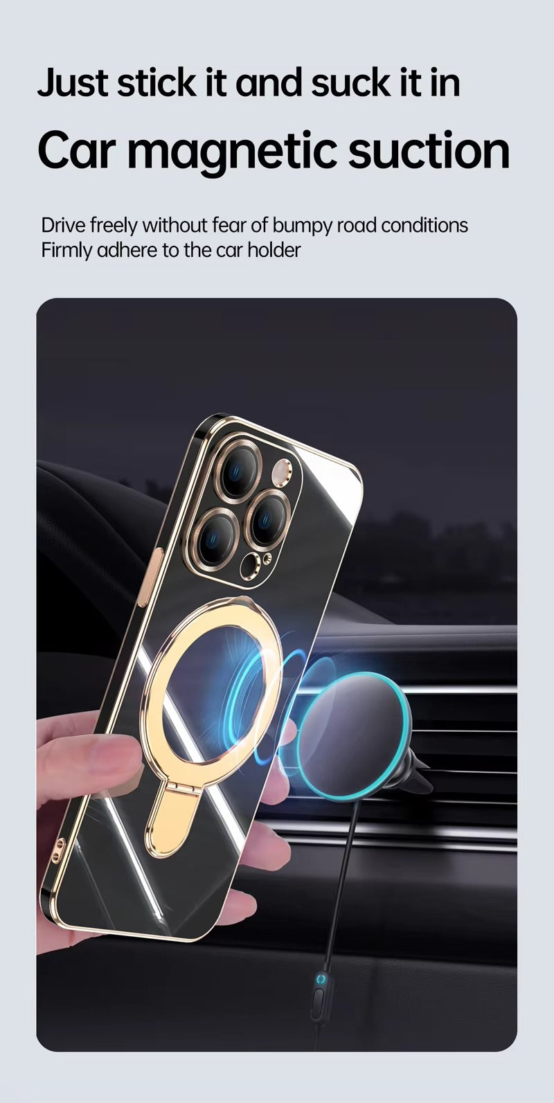 Premium Apple iPhone Case, Camera Protection, Screen Protection, Ultra Thin, Shockproof, Magnetic, Full All Around Protection