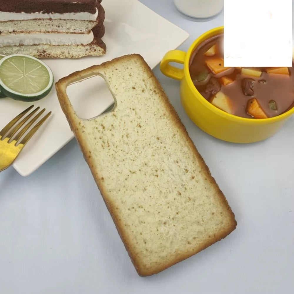 Premium Apple iPhone Case, MagSafe Compatible, Camera Lens and Screen Protection, Ultra Thin, Shockproof, Magnetic, Full All Around Protection, 3D Toast Bread Soft Cover