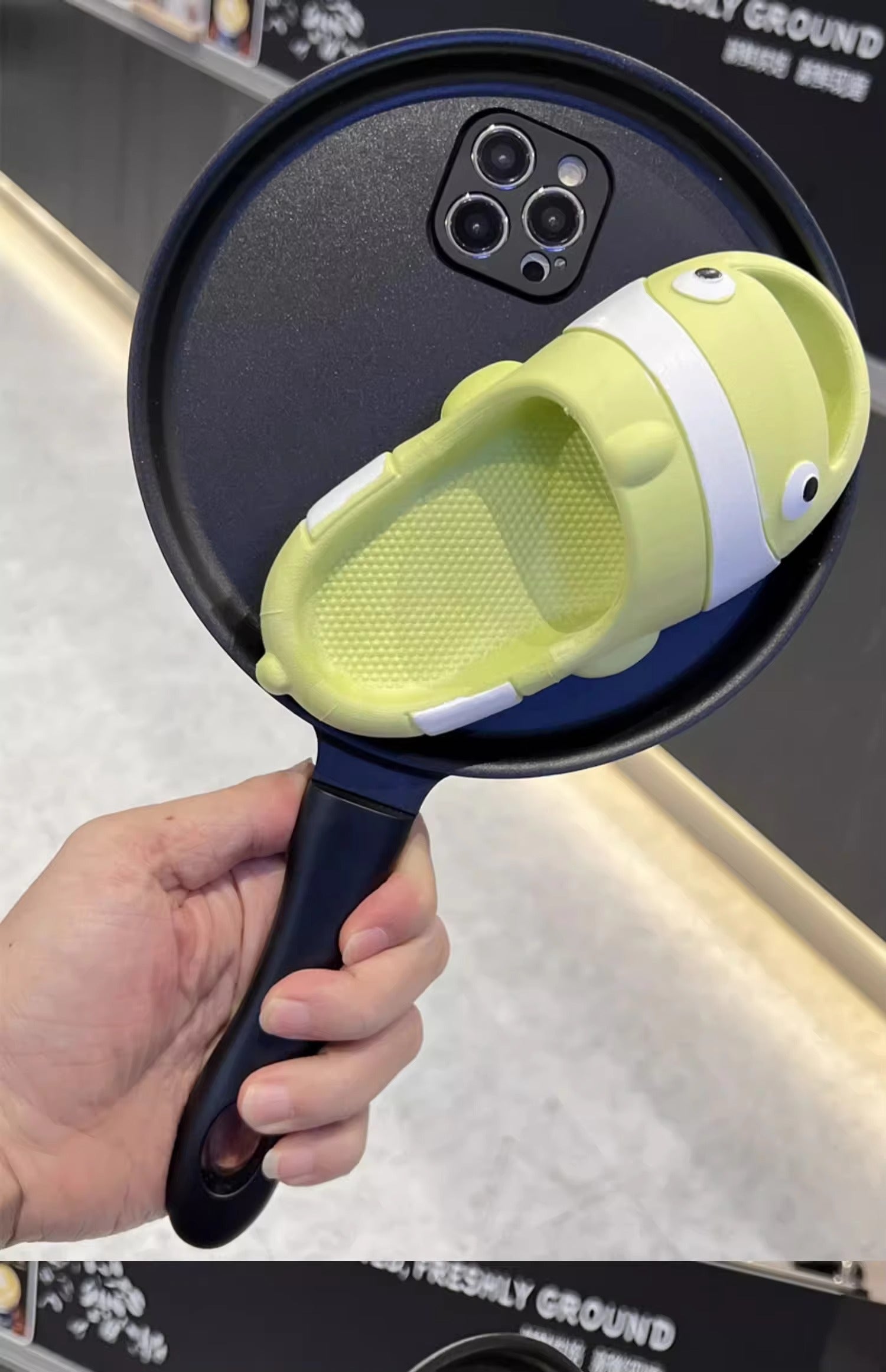 Premium Apple iPhone Case, MagSafe Compatible, Camera Lens and Screen Protection, Ultra Thin, Shockproof, Magnetic, Full All Around Protection, Frying Pan Slipper Cover