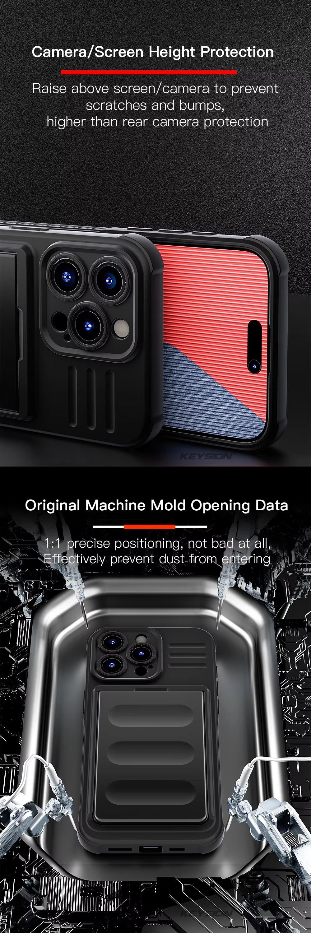 Robust Apple iPhone Case, MagSafe Compatible, Camera Lens and Screen Protection, Ultra Thin, Shockproof, Magnetic, Full All Around Protection, Slide Card Armor Cover