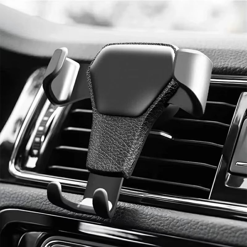 Luxury Gravity Car Phone Holder for iPhone – Air Vent Clip Mount, Hands-Free Mobile Stand, Secure GPS Navigation Support