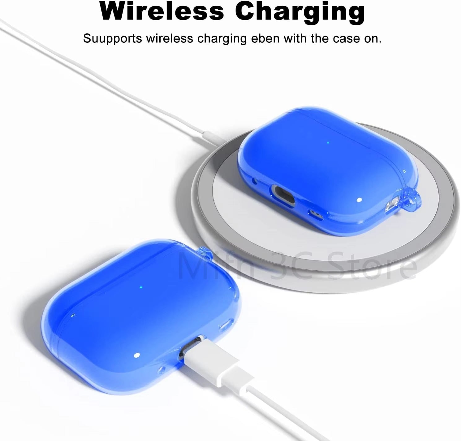 Clear Soft TPU Case with Lanyard for AirPods Pro 2, 4, 3, 2 – Lightweight Transparent Cover, Shockproof Earphone Accessories, Anti-Scratch Protective Funda