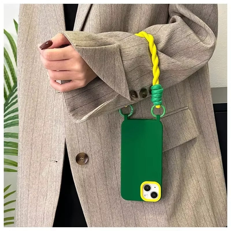 Premium Apple iPhone Case, MagSafe Compatible, Camera Lens & Screen Protection, Ultra Thin, Shockproof, Magnetic Full All Around Cover – Drawstring Wrist Strap Case with All-Inclusive Protective Design