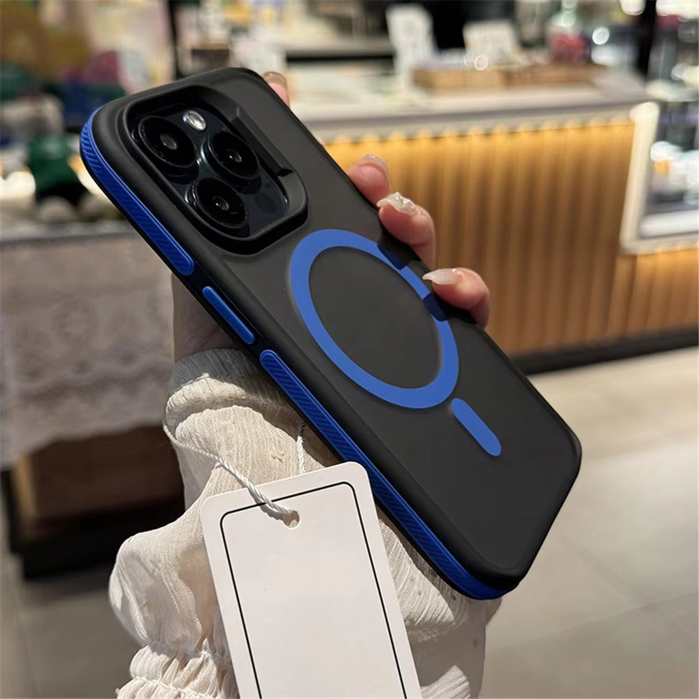 Luxury Apple iPhone Case Camera Lens & Screen Protection, Ultra Thin Shockproof Magnetic Full All Around Protection Cover 