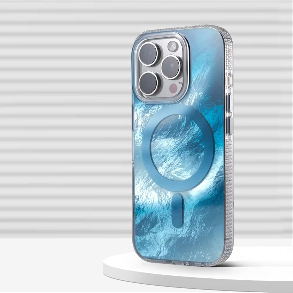 Luxury Apple iPhone Case Camera Lens & Screen Protection, Ultra Thin Shockproof Magnetic Full All Around Protection Cover 