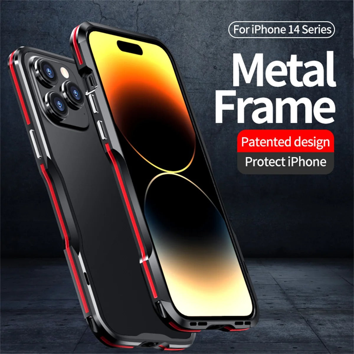 Luxury Apple iPhone Case, MagSafe Compatible, Camera Lens & Screen Protection, Ultra Thin, Shockproof, Magnetic Full All Around Cover – Aviation Aluminum Metal Frame Bumper Case with Sleek Protective Design