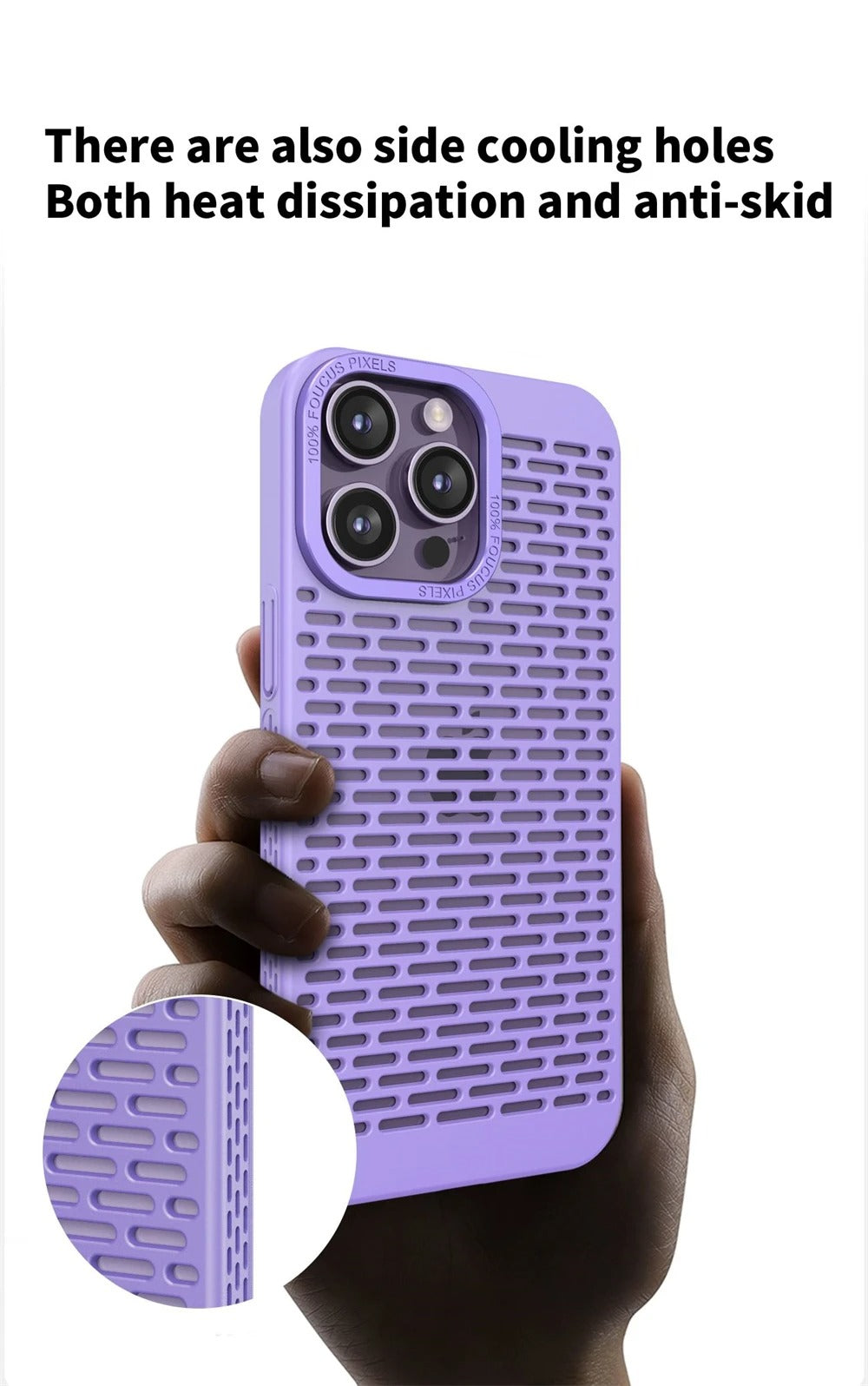 High Quality Apple iPhone Case, MagSafe Compatible, Camera Lens & Screen Protection, Ultra Thin, Shockproof, Magnetic Full All Around Cover – Hollow Cold-Cut Shockproof Case with Heat Dissipation & Anti-Fall Lens Protection