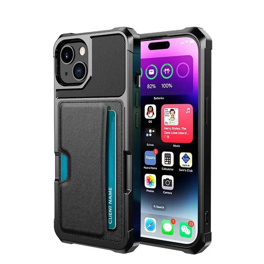 Robust Apple iPhone Case, MagSafe Compatible, Camera Lens and Screen Protection, Ultra Thin, Shockproof, Magnetic, Full All Around Protection, Armor Card Slot Cover