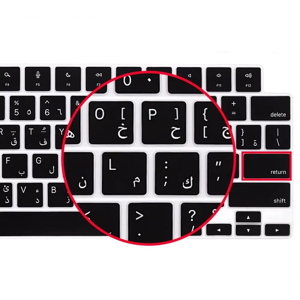 Premium Keyboard Cover for MacBook Air and Pro – Soft Touch Silicone Skin for 12, 13, 13.6, 15, 16 Inch Laptops, Compatible with UK/US Layout, M2/M3 Chip