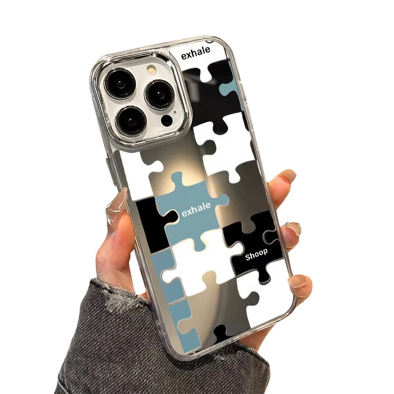 Premium Apple iPhone Case, MagSafe Compatible, Camera Lens and Screen Protection, Ultra Thin, Shockproof, Magnetic, Full All Around Protection, Plating Mirror Soft Cover