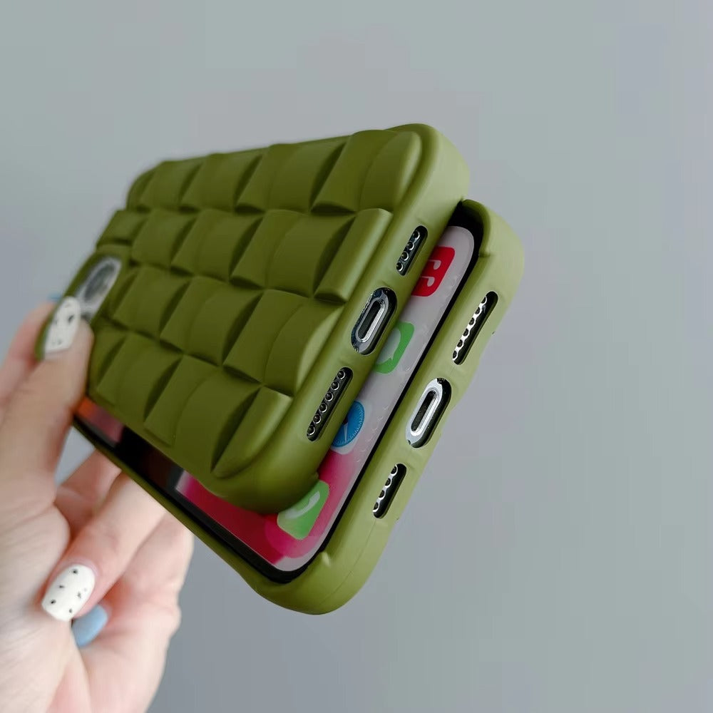 Premium Apple iPhone Case, MagSafe Compatible, Camera Lens & Screen Protection, Ultra Thin, Shockproof, Magnetic Full All Around Cover – 3D Weave Soft Liquid Silicone Case with Shockproof Back Shell Design