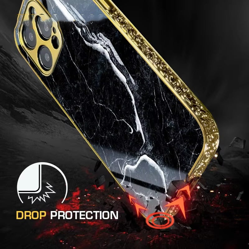 Premium Double Glass Apple iPhone Case, MagSafe Compatible, Ultra Thin Magnetic Shockproof Full Protection 