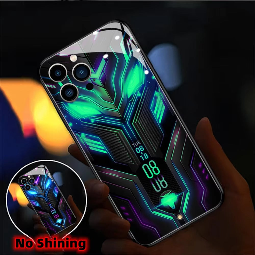 Premium Apple iPhone Case, MagSafe Compatible, Camera Lens and Screen Protection, Ultra Thin, Shockproof, Magnetic, Full All Around Protection, LED Glowing Armor Cover