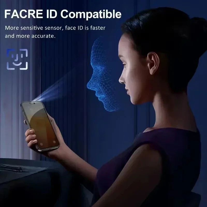 Premium 5Pcs Full Cover Privacy Screen Protector Anti-Spy Tempered Glass Scratch-Resistant & Water-Resistant for Apple iPhone