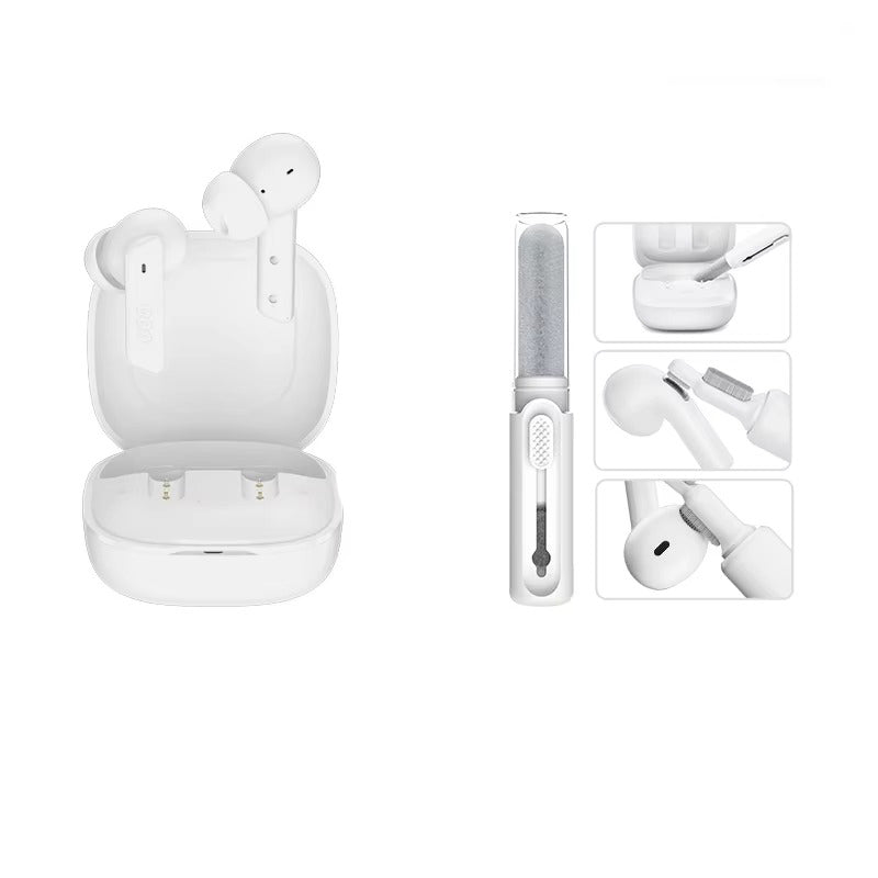 Premium, ANC Wireless Headphones –  Bluetooth 5.2 Earphones with 6-Mic ENC, HD Call, Transparency Mode for Apple iPhone