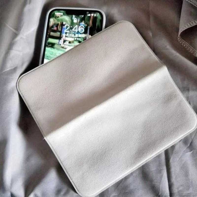 Premium, Reusable, Polishing Cloth for iPhone, iPad, MacBook, Air, Pro, Display, Screen, Camera, Cleaning, Soft Microfiber Towel for Dust, Fingerprints