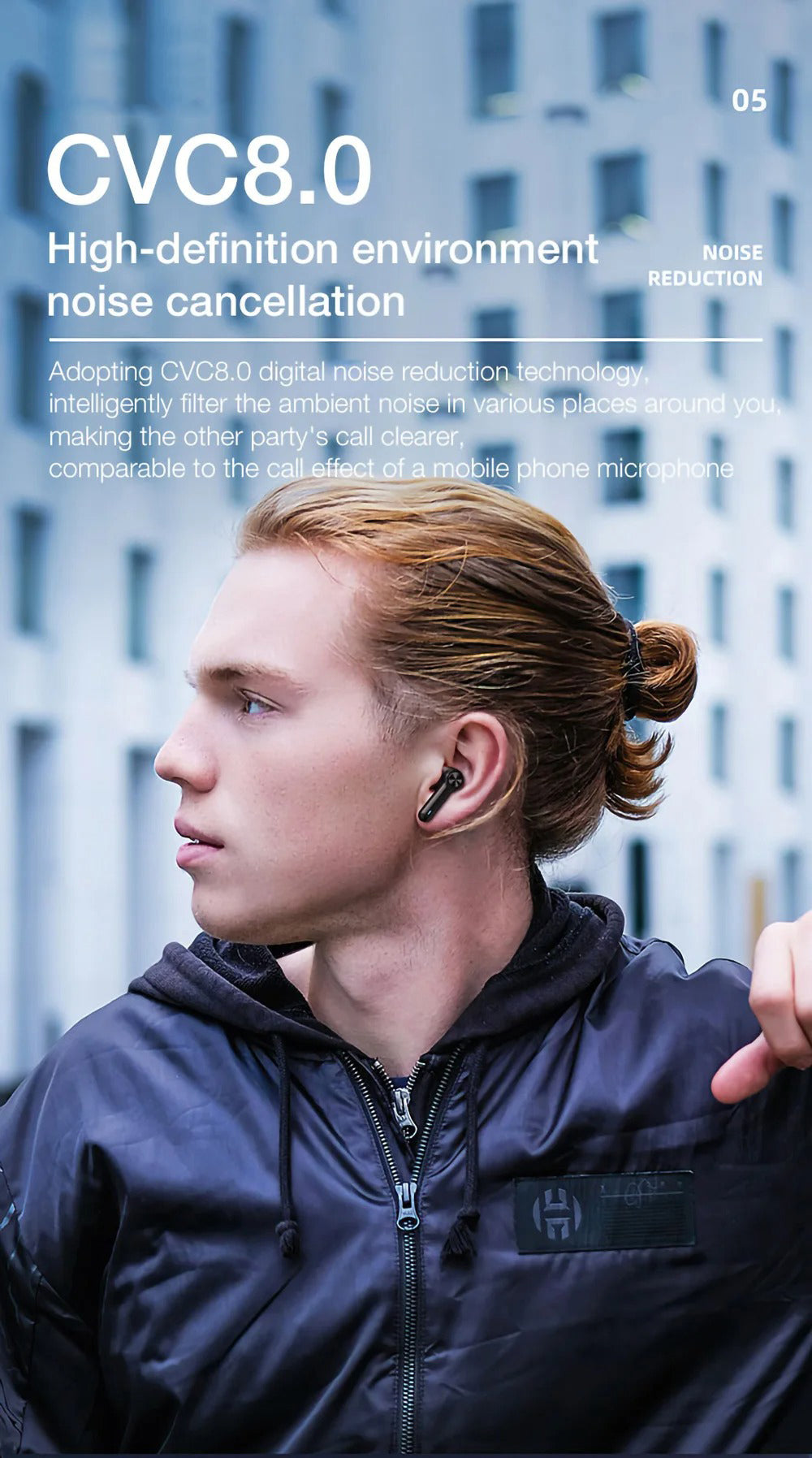 Premium TWS Bluetooth 5.0 Earbuds for iPhone Headset with LED Display, 1200mAh Charging Case Noise Reduction, and Gaming Mode