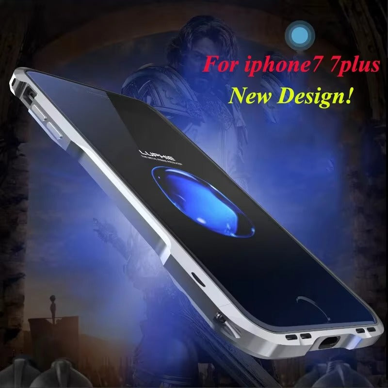 Luxury Apple iPhone Case, MagSafe Compatible, Camera Lens & Screen Protection, Ultra Thin, Shockproof, Magnetic Full All Around Cover – Aviation Aluminum Metal Frame Bumper Case with Sleek Protective Design