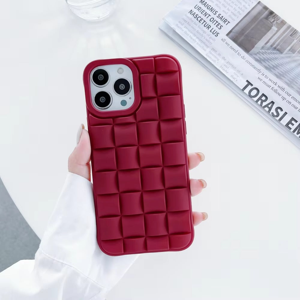 Premium Apple iPhone Case, MagSafe Compatible, Camera Lens & Screen Protection, Ultra Thin, Shockproof, Magnetic Full All Around Cover – 3D Weave Soft Liquid Silicone Case with Shockproof Back Shell Design