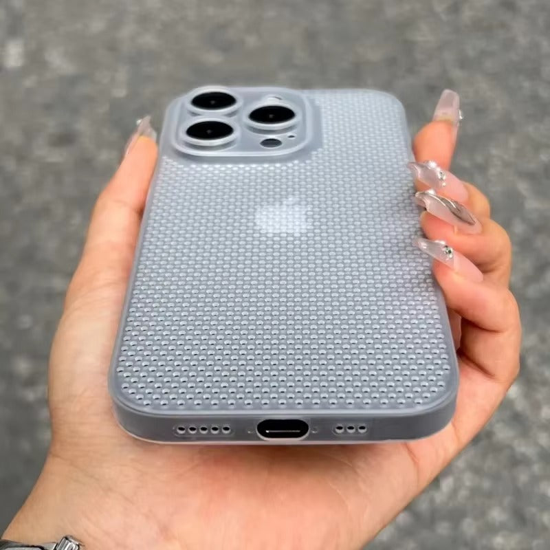 High Quality Apple iPhone Case, MagSafe Compatible, Camera Lens & Screen Protection, Ultra Thin, Shockproof, Magnetic Full All Around Cover – Breathable Cooling Case with Heat Dissipation & Plain Color PP Design