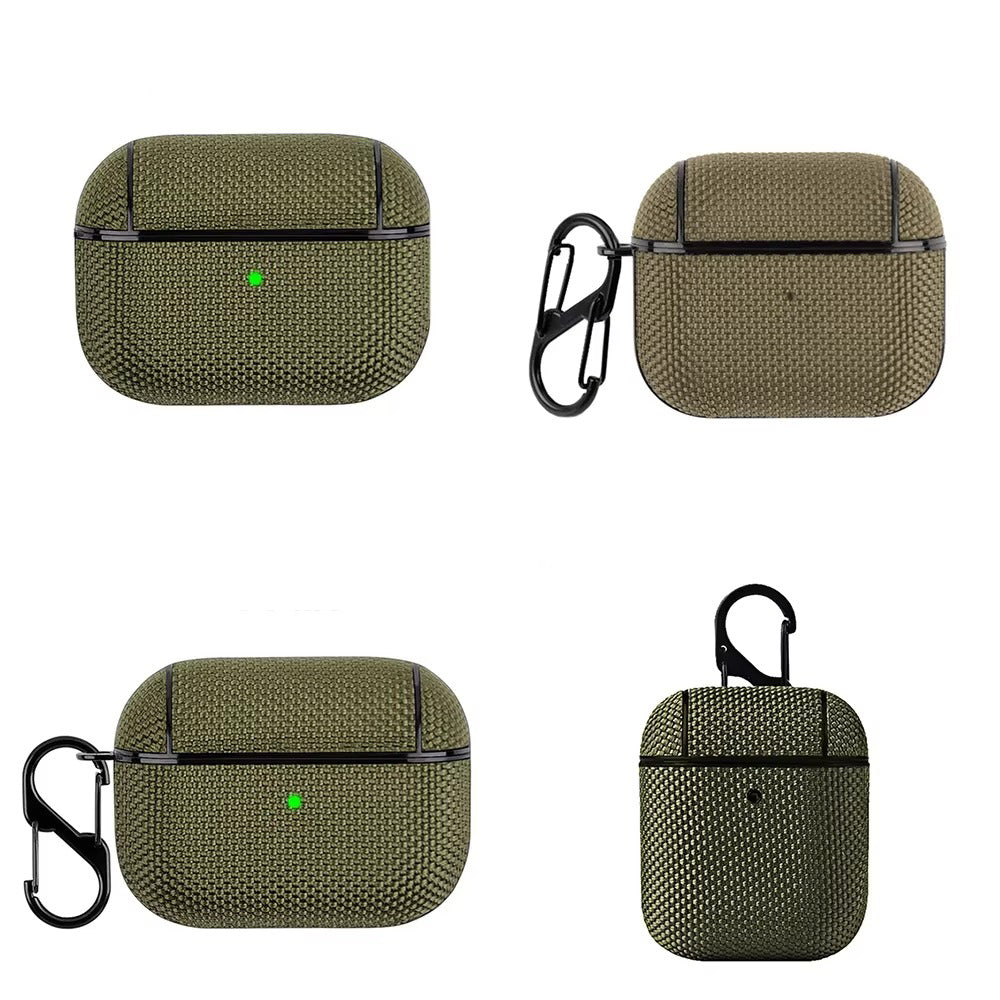 High-Quality Waterproof Nylon Case for AirPods Pro 1/2/3, USB-C Charging, Shockproof Protective Pouch for 4th Gen Wireless Earbuds and Headphones