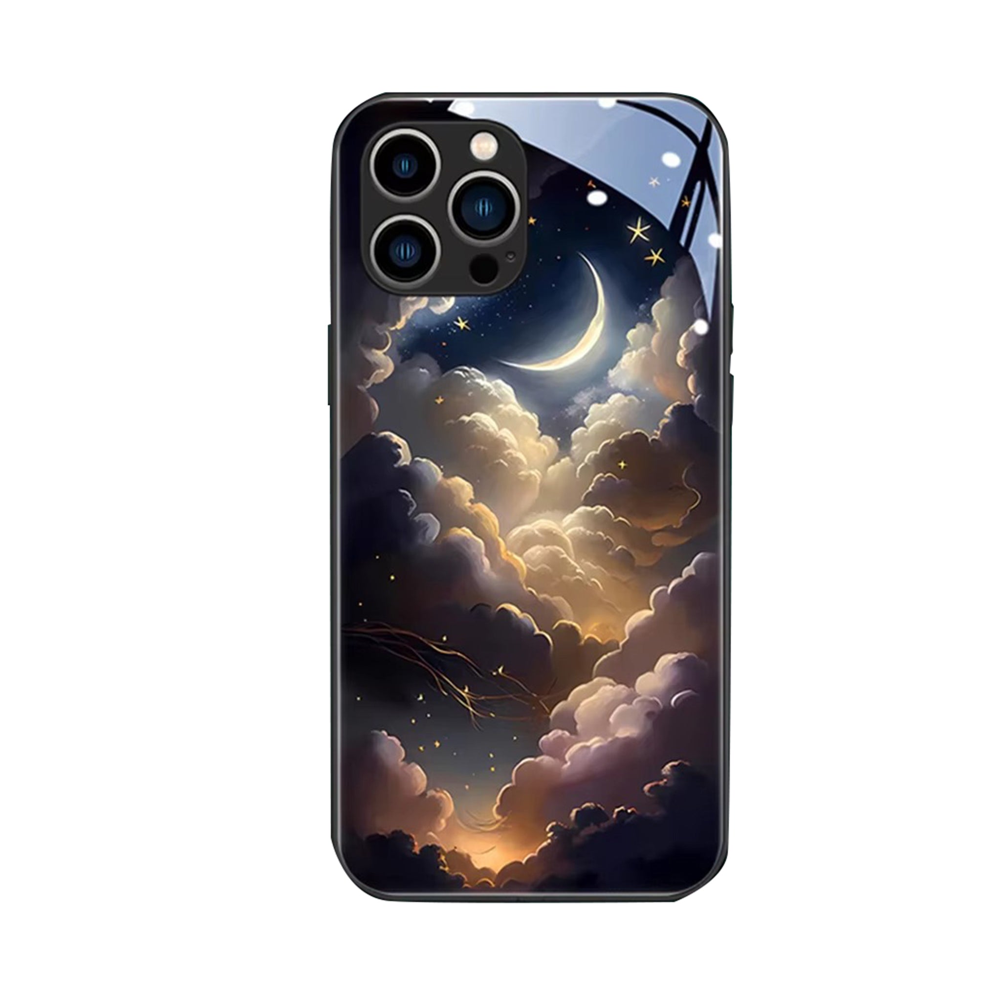 Premium Apple iPhone Case, MagSafe Compatible, Camera Lens and Screen Protection, Ultra Thin, Shockproof, Magnetic, Full All Around Protection, Starry Sky LED Glass Cover