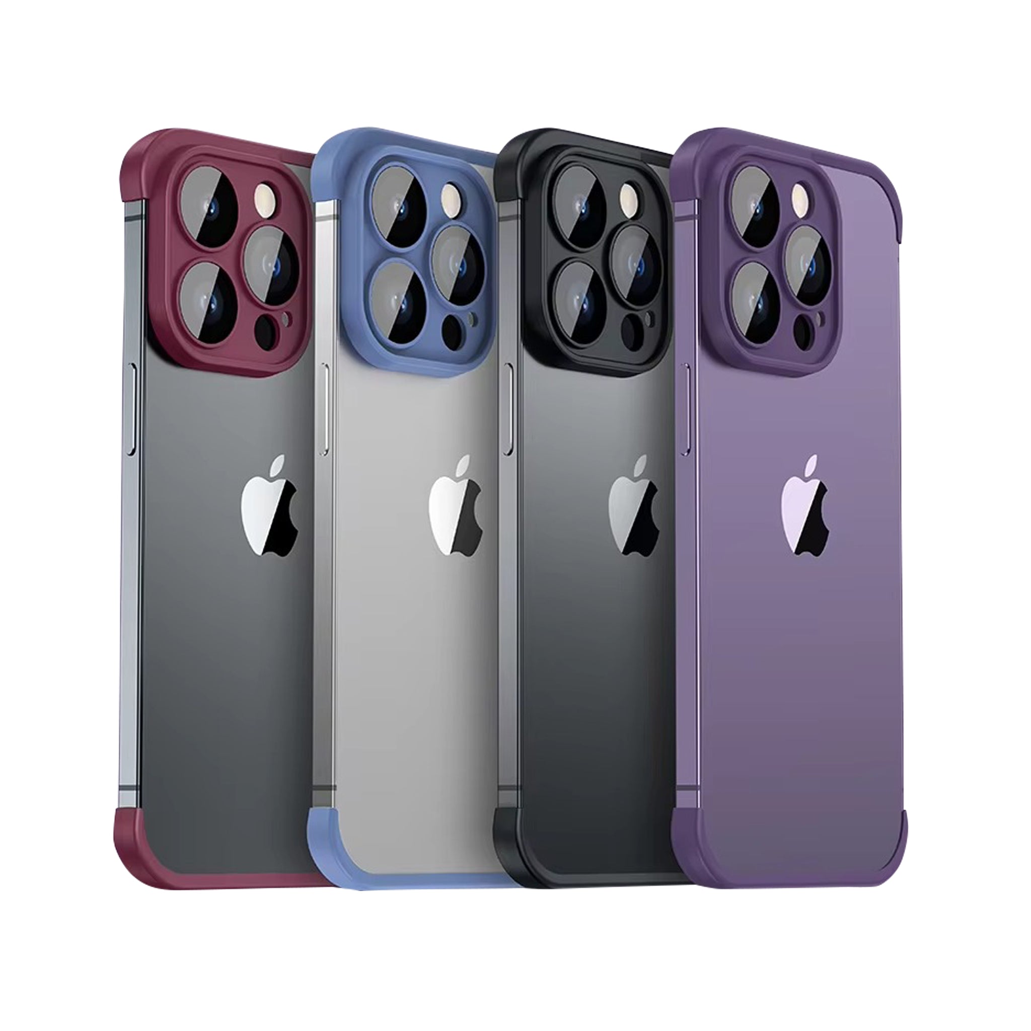 Premium Apple iPhone Case, MagSafe Compatible, Camera Lens & Screen Protection, Ultra Thin, Shockproof, Magnetic Full All Around Cover – Frameless TPU Silicone Bumper Case with Built-In Glass Lens Protector