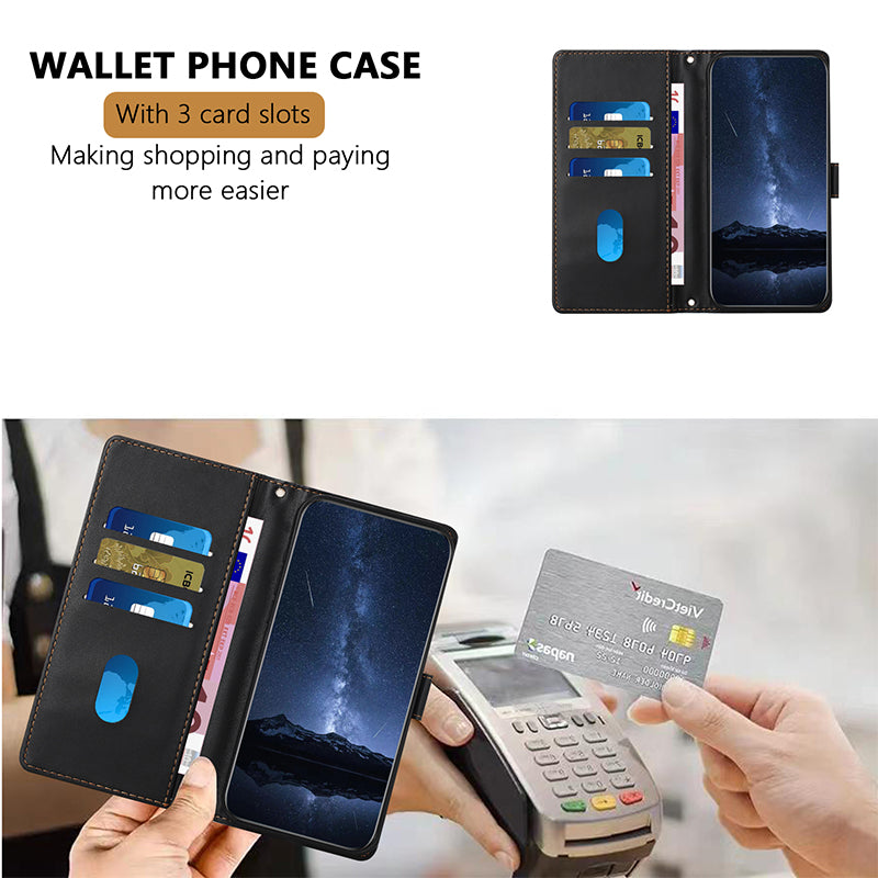 Luxury Quakeproof Flip Leather Wallet iPhone Case Premium  Protection, Card Slot, Magnetic Closure, Stylish Design for iPhone