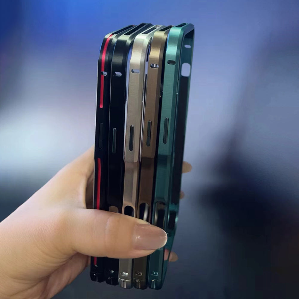 Metal Frame Bumper iPhone Case – Aluminum Detachable Heat Dissipation Cover for iPhone Models, Sleek and Durable Protection