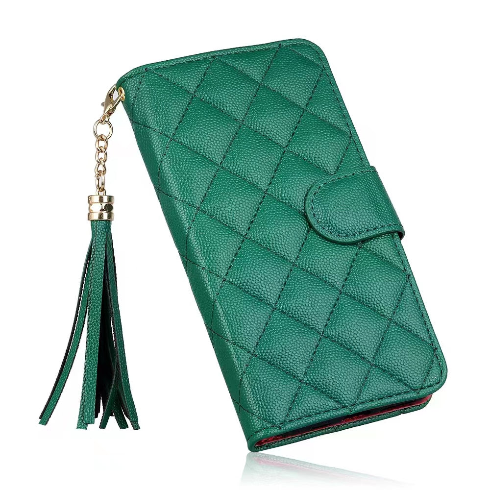 Luxury Wallet Flip Leather iPhone Case – Card Slot, Magnetic Closure,  Shockproof Protection, and Premium Design for iPhone