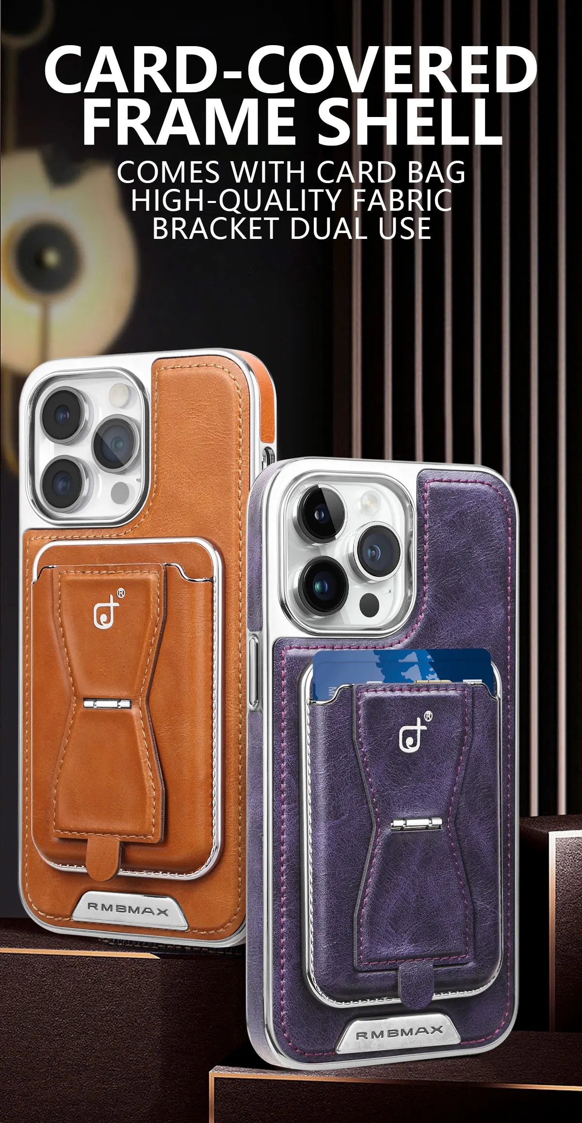 Luxury Leather Wallet Stand iPhone Case – Card Holder, Premium Protection, Durable Flip Cover, and Stylish Design for iPhone Models